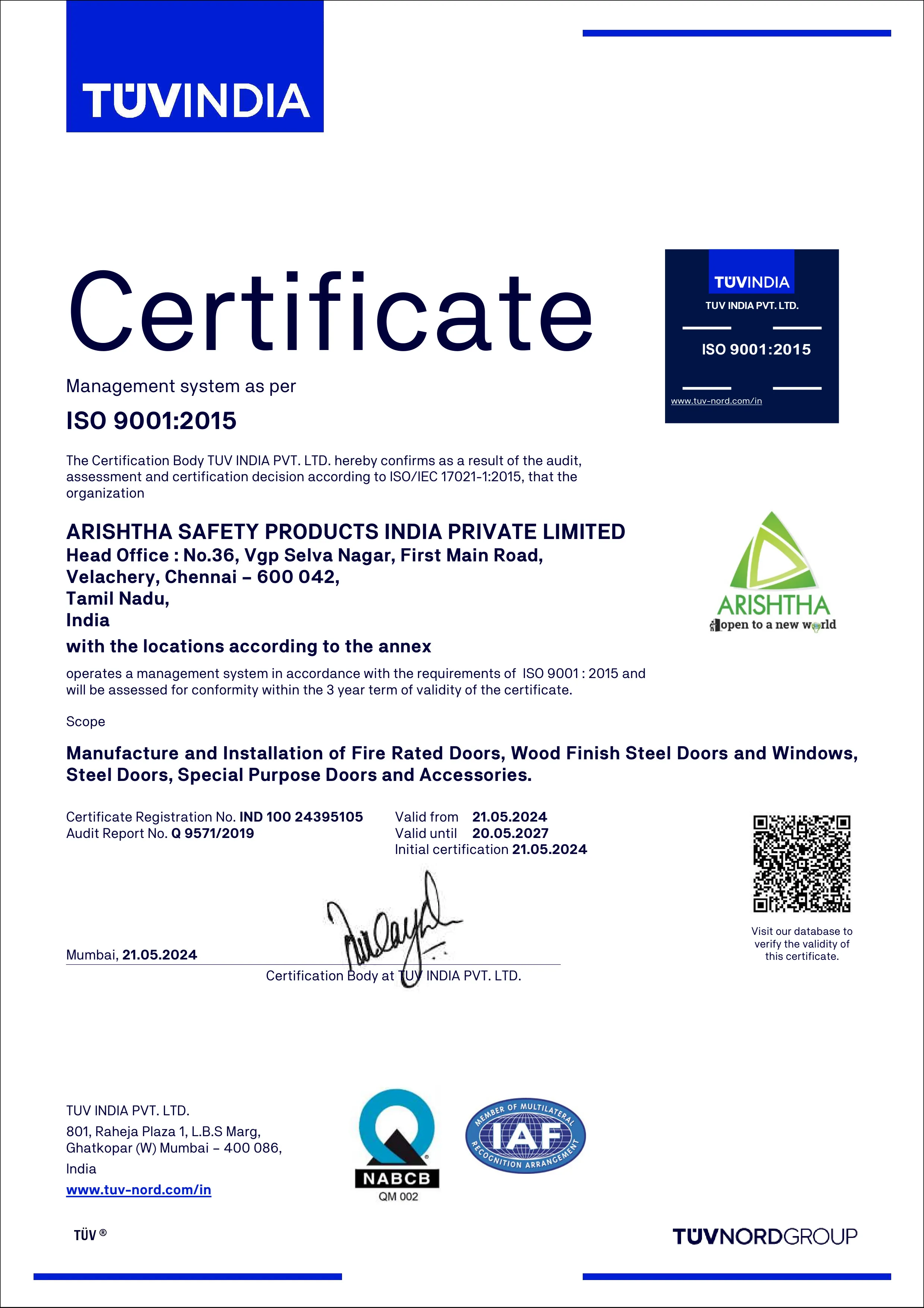 ISO Certified