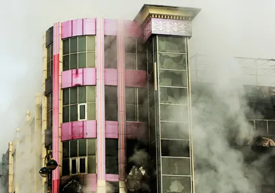 building with fire doors